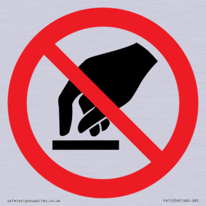 P010 Prohibition: Do not touch